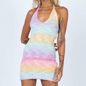 Princess Polly Rainbow Knit Dress Size xs/s